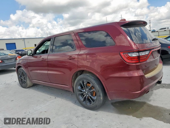 2021 Dodge Durango R/T with VIN 1C4SDJCT6MC610238, listed as a Copart auction lot 61294645 with 65,970 mi miles and Salvage title. Bid and sale history available at DreamBid. Image 2.