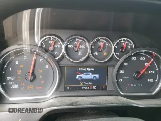 2021 Chevrolet Silverado 1500 LT with VIN 3GCUYDET4MG154765, listed as a Copart auction lot 48231225 with 99,353 mi miles and Salvage Title. Bid and sale history available at carsss.com. Image 9.