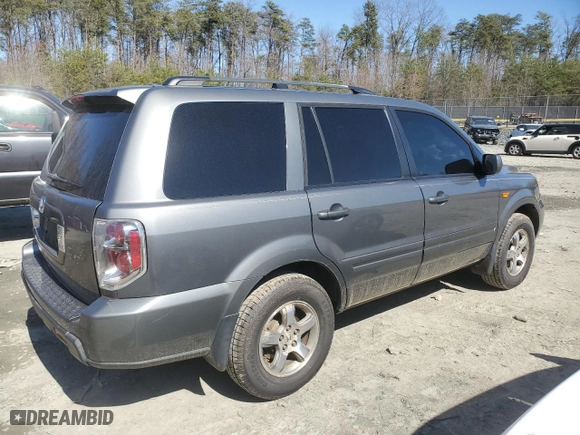 2007 Honda Pilot EX-L with VIN 5FNYF28697B022340, listed as a Copart auction lot 49336685 with 259,022 mi miles and Salvage Title. Bid and sale history available at carsss.com. Image 3.