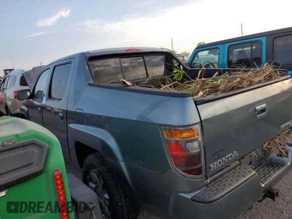 2007 Honda Ridgeline RTX with VIN 2HJYK16327H547986, listed as a Copart auction lot 76368824 with 0 mi miles and Salvage Title. Bid and sale history available at carsss.com. Image 2.