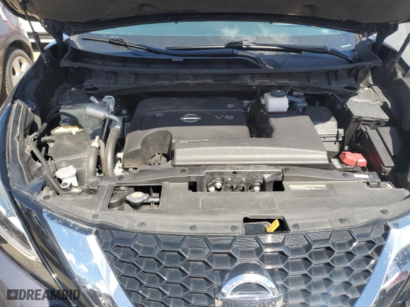 2022 Nissan Murano S with VIN 5N1AZ2AS2NC122396, listed as a Copart auction lot 74140754 with 45,524 mi miles and Non Repairable. Bid and sale history available at carsss.com. Image 12.