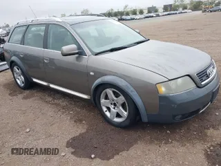 2003 Audi allroad A6 V8 with VIN WA1YD54B83N046581, listed as a IAAI auction lot 41885626 with 80,720 mi miles and . Bid and sale history available at DreamBid. Image 1.