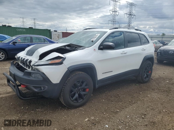 2016 Jeep Cherokee Trailhawk with VIN 1C4PJMBS8GW359461, listed as a Copart auction lot 57950705 with 146,124 mi miles and Salvage title. Bid and sale history available at DreamBid. Image 1.