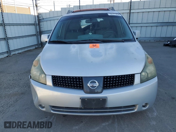 2006 Nissan Quest SE with VIN 5N1BV28U96N118097, listed as a Copart auction lot 78171414 with 0 mi miles and Salvage Title. Bid and sale history available at carsss.com. Image 5.