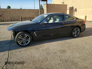 2018 BMW 4 Series 430i z VIN WBA4W3C51JAE99749, wystawiony jako Copart lot #50342855 z przebiegiem 96 696 mil mil oraz Szkody całkowita. Historia ofert i sprzedaży dostępna na DreamBid. Obrazek 1.