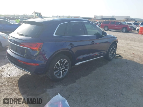 2021 Audi Q5 Premium z VIN WA1AAAFY8M2074985, wystawiony jako IAAI lot #42024998 z przebiegiem 12 778 mil mil oraz . Historia ofert i sprzedaży dostępna na DreamBid. Obrazek 4.