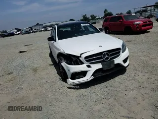 2017 Mercedes-Benz C 300 with VIN 55SWF4KB6HU220298, listed as a Copart auction lot 60870145 with 83,642 mi miles and Salvage title. Bid and sale history available at DreamBid. Image 13.