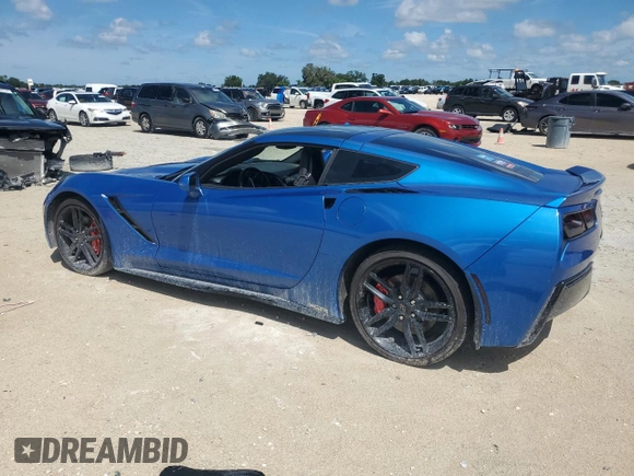2016 Chevrolet Corvette 2LT with VIN 1G1YD2D73G5114459, listed as a Copart auction lot 68208544 with Not Provided miles and Salvage Title. Bid and sale history available at carsss.com. Image 2.