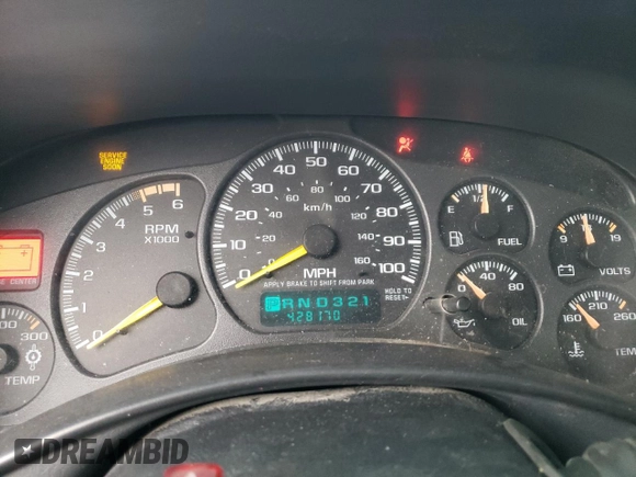 2001 Chevrolet Silverado 3500 LS with VIN 1GCJK33G81F166788, listed as a Copart auction lot 43693315 with 428,170 mi miles and Salvage Title. Bid and sale history available at carsss.com. Image 9.