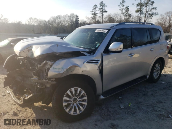 2021 Nissan Armada SV with VIN JN8AY2AD2M9661061, listed as a Copart auction lot 43980655 with 71,041 mi miles and Salvage Title. Bid and sale history available at carsss.com. Image 1.