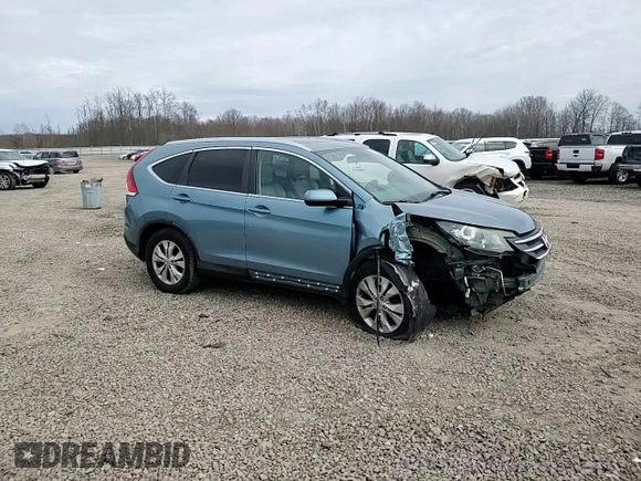 2014 Honda CR-V EX-L with VIN 2HKRM4H75EH665118, listed as a Copart auction lot 52490395 with 0 mi miles and Salvage Title. Bid and sale history available at carsss.com. Image 15.