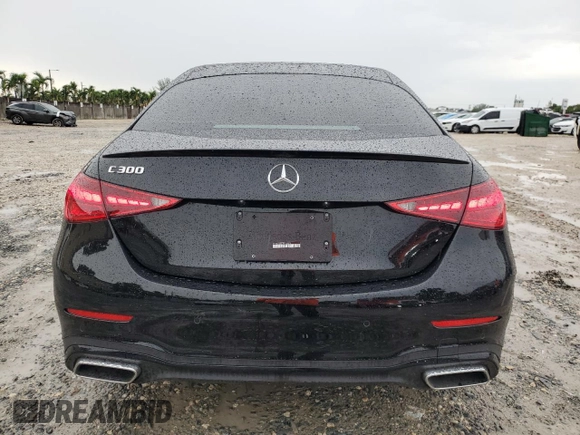 2024 Mercedes-Benz C 300 z VIN W1KAF4GB7RR208375, wystawiony jako Copart lot #69190394 z przebiegiem 4 670 mil mil oraz Szkoda całkowita • Salvage title. Historia ofert i sprzedaży dostępna na DreamBid. Obrazek 6.