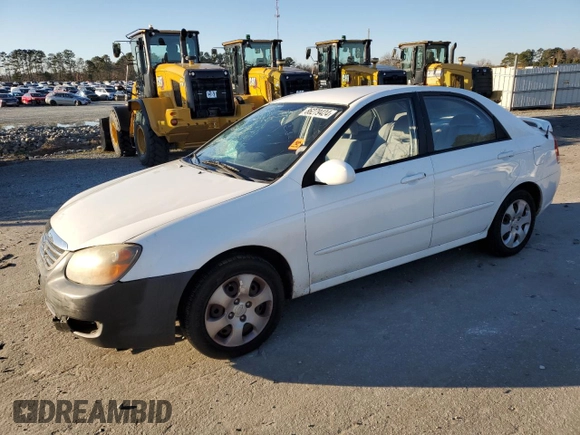 2009 Kia Spectra EX z VIN KNAFE222395623700, wystawiony jako Copart lot #86279424 z przebiegiem 195 991 mil mil oraz Szkoda całkowita • Salvage title. Historia ofert i sprzedaży dostępna na DreamBid. Obrazek 1.