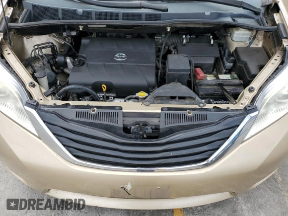 2012 Toyota Sienna LE AAS with VIN 5TDKK3DC5CS227808, listed as a Copart auction lot 57984515 with 103,656 mi miles and Salvage title. Bid and sale history available at DreamBid. Image 12.