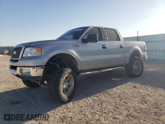 2005 Ford F-150 XLT with VIN 1FTPW14595KE68930, listed as a Copart auction lot 47128095 with 246,420 mi miles and Salvage Title. Bid and sale history available at carsss.com. Image 1.