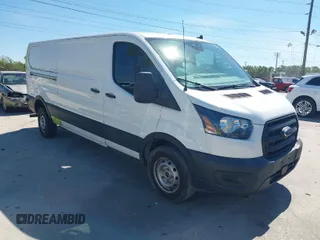 2020 Ford Transit Cargo with VIN 1FTBR1Y8XLKB35493, listed as a IAAI auction lot 41887907 with 95,858 mi miles and . Bid and sale history available at DreamBid. Image 1.