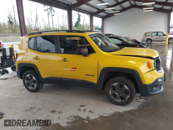 2017 Jeep Renegade Sport with VIN ZACCJBAB2HPF30093, listed as a IAAI auction lot 41974001 with 116,855 mi miles and . Bid and sale history available at carsss.com. Image 13.