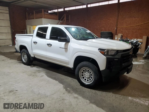 2023 Chevrolet Colorado 4WD Work Truck with VIN 1GCGTBEC2P1205358, listed as a Copart auction lot 47029895 with 31,566 mi miles and Clean title. Bid and sale history available at DreamBid. Image 4.