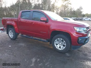2021 Chevrolet Colorado 2WD LT with VIN 1GCGSCEN0M1150821, listed as a IAAI auction lot 41298960 with 76,931 mi miles. Bid and sale history available at carsss.com. Image 1.