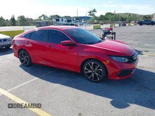 2021 Honda Civic Sedan Sport with VIN 2HGFC2F83MH528354, listed as a IAAI auction lot 41843412 with 55,110 mi miles. Bid and sale history available at carsss.com. Image 1.