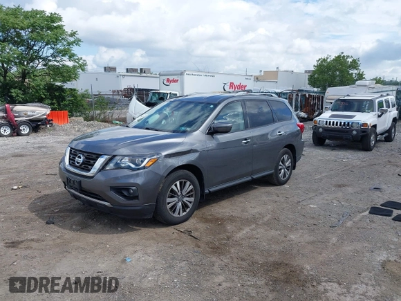 2018 Nissan Pathfinder SV with VIN 5N1DR2MM0JC655013, listed as a IAAI auction lot 42663098 with 64,778 mi miles and . Bid and sale history available at DreamBid. Image 2.