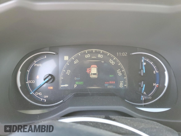 2024 Toyota RAV4 Hybrid LE with VIN 2T3UWRFVXRW229883, listed as a Copart auction lot 89095515 with 6,501 mi miles and Salvage title. Bid and sale history available at DreamBid. Image 9.