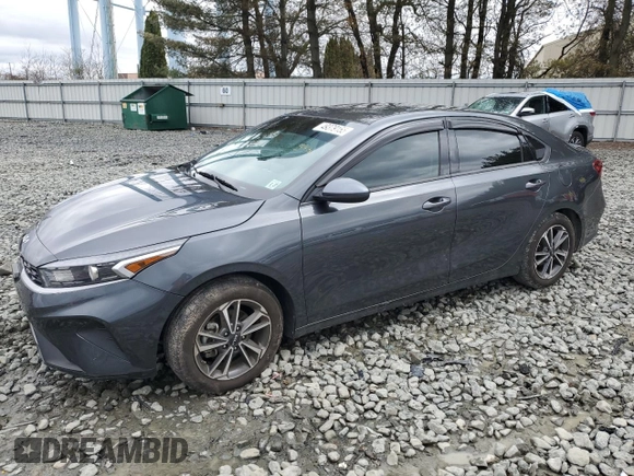 2022 Kia Forte LXS with VIN 3KPF24AD9NE502095, listed as a Copart auction lot 49379155 with 28,300 mi miles and Salvage Title. Bid and sale history available at carsss.com. Image 1.