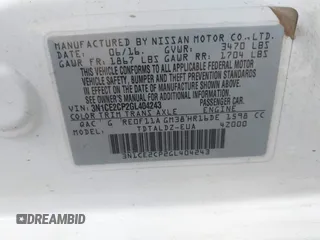 2016 Nissan Note SV with VIN 3N1CE2CP2GL404243, listed as a IAAI auction lot 42047755 with 89,688 mi miles and . Bid and sale history available at DreamBid. Image 9.