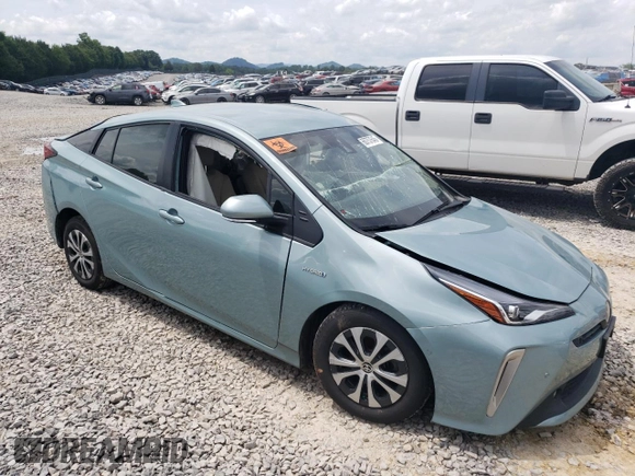 2021 Toyota Prius LE with VIN JTDL9MFUXM3023679, listed as a Copart auction lot 60757645 with Not provided miles and Salvage title. Bid and sale history available at DreamBid. Image 4.