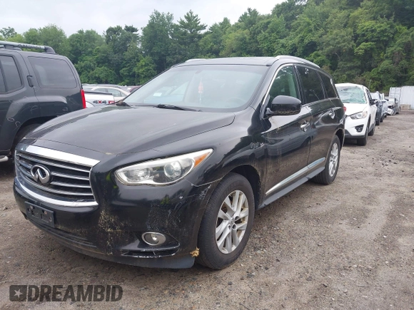 2015 Infiniti QX60 with VIN 5N1AL0MMXFC553802, listed as a IAAI auction lot 42703137 with 168,685 mi miles and . Bid and sale history available at DreamBid. Image 2.