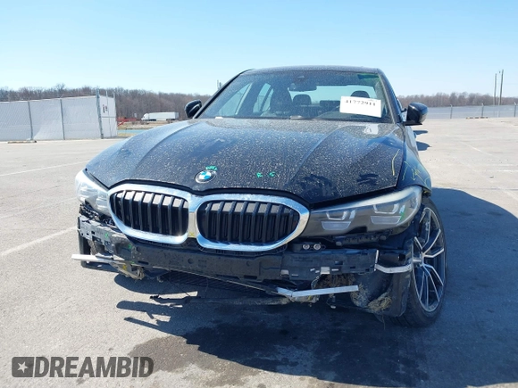 2020 BMW 3 Series 330i xDrive with VIN 3MW5R7J05L8B34626, listed as a IAAI auction lot 41772911 with 59,578 mi miles. Bid and sale history available at carsss.com. Image 6.