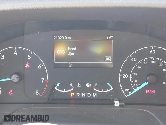 2023 Ford Transit Cargo with VIN 1FTYE1Y82PKA84762, listed as a IAAI auction lot 41718720 with 21,029 mi miles and . Bid and sale history available at DreamBid. Image 7.