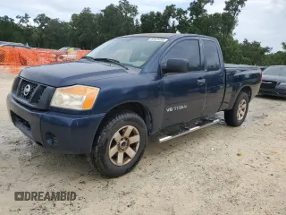 2009 Nissan Titan XE with VIN 1N6BA06A49N309926, listed as a Copart auction lot 62525995 with 221,517 mi miles and Salvage title. Bid and sale history available at DreamBid. Image 1.