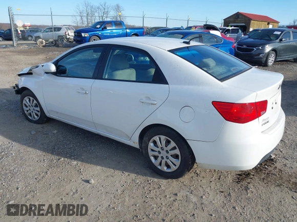 2011 Kia Forte LX with VIN KNAFT4A27B5434458, listed as a IAAI auction lot 41269635 with 238,721 mi miles. Bid and sale history available at carsss.com. Image 3.