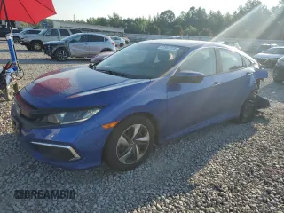 2020 Honda Civic LX with VIN 2HGFC2F6XLH589679, listed as a Copart auction lot 61907225 with 66,886 mi miles and Salvage title. Bid and sale history available at DreamBid. Image 1.