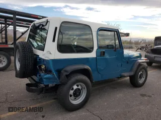 1993 Jeep Wrangler with VIN 1J4FY29S6PP219365, listed as a Copart auction lot 77882884 with 149,527 mi miles and Salvage Title. Bid and sale history available at carsss.com. Image 3.