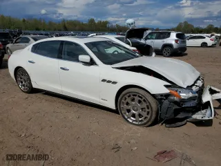 2015 Maserati Quattroporte S Q4 with VIN ZAM56RRA0F1143436, listed as a Copart auction lot 52195784 with 0 mi miles. Bid and sale history available at carsss.com. Image 4.