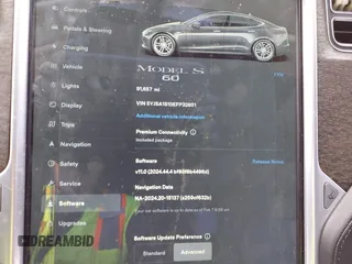 2014 Tesla Model S 60 with VIN 5YJSA1S10EFP32851, listed as a IAAI auction lot 41730746 with 91,657 mi miles and . Bid and sale history available at DreamBid. Image 15.