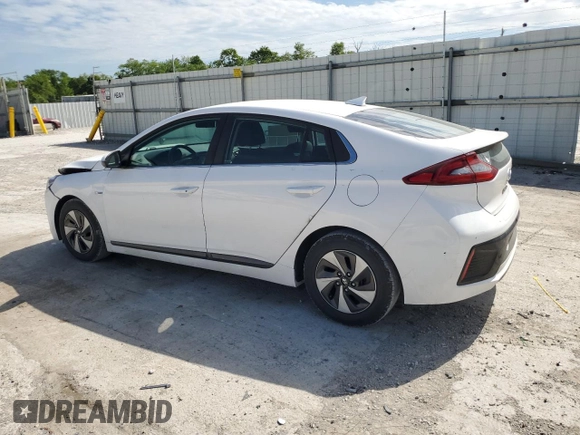2017 Hyundai Ioniq SEL with VIN KMHC75LC3HU048958, listed as a Copart auction lot 57293145 with 92,545 mi miles and Salvage title. Bid and sale history available at DreamBid. Image 2.