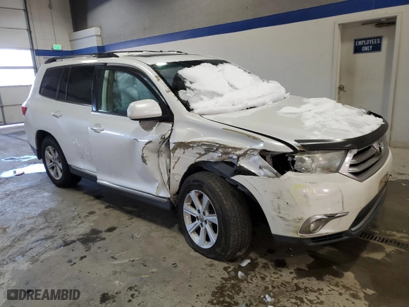 2012 Toyota Highlander with VIN 5TDBK3EH0CS174915, listed as a Copart auction lot 87513425 with 308,022 mi miles and Salvage Title. Bid and sale history available at carsss.com. Image 4.