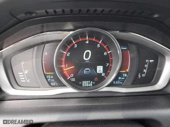 2015 Volvo XC60 T6 Platinum with VIN YV4902RV0F2714738, listed as a Copart auction lot 43559765 with 63,848 mi miles and Salvage Title. Bid and sale history available at carsss.com. Image 9.