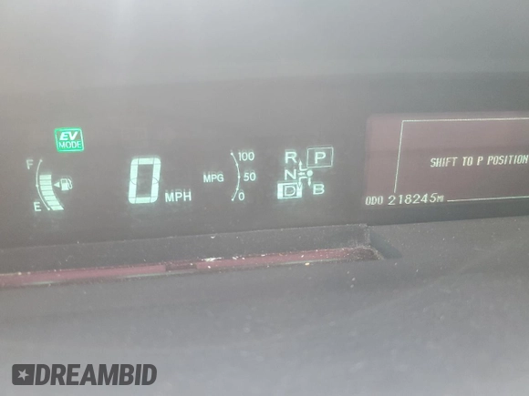 2013 Toyota Prius with VIN JTDKN3DP8D3046229, listed as a Copart auction lot 58345995 with 218,245 mi miles and Salvage title. Bid and sale history available at DreamBid. Image 9.