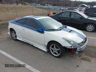 2000 Toyota Celica GTS with VIN JTDDY32T2Y0015579, listed as a IAAI auction lot 41548735 with 1 mi miles. Bid and sale history available at carsss.com. Image 1.