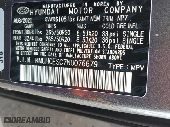 2022 Genesis GV80 with VIN KMUHCESC7NU076679, listed as a Copart auction lot 48827735 with Not Provided miles and Salvage Title. Bid and sale history available at DreamBid. Image 15.