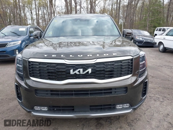 2022 Kia Telluride SX with VIN 5XYP54HC4NG271392, listed as a IAAI auction lot 42019407 with 50,971 mi miles and . Bid and sale history available at DreamBid. Image 12.