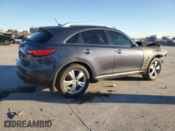 2009 Infiniti FX z VIN JNRAS18U49M102466, wystawiony jako Copart lot #46821815 z przebiegiem 308 331 mil mil oraz Szkoda całkowita • Salvage title. Historia ofert i sprzedaży dostępna na DreamBid. Obrazek 3.