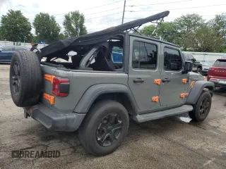 2019 Jeep Wrangler Unlimited Sport S with VIN 1C4HJXDG4KW621287, listed as a Copart auction lot 63123175 with 86,412 mi miles and Salvage title. Bid and sale history available at DreamBid. Image 3.