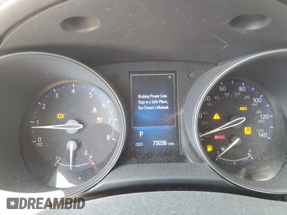 2018 Toyota C-HR XLE with VIN JTNKHMBXXJ1007208, listed as a Copart auction lot 53665535 with 75,036 mi miles and Salvage Title. Bid and sale history available at DreamBid. Image 9.