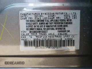 2024 Nissan Sentra SV with VIN 3N1AB8CV9RY309377, listed as a Copart auction lot 62084215 with 8,045 mi miles and Salvage title. Bid and sale history available at DreamBid. Image 12.