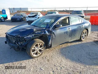 2012 Nissan Maxima S with VIN 1N4AA5APXCC848941, listed as a IAAI auction lot 41328588 with 102,079 mi miles and . Bid and sale history available at DreamBid. Image 2.